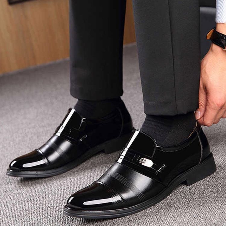 Corte Decotado Superior Redondo Toe Masculino Oxfords