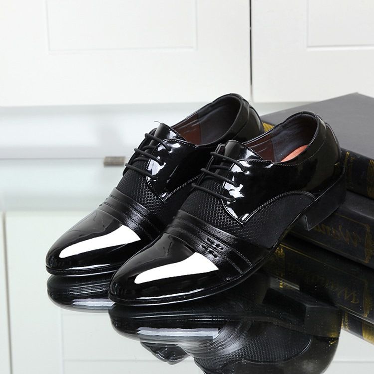 Lace-up Low-cut Upper Homens Oxfords