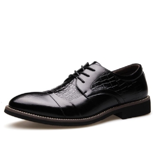 Oxfords Masculinos Do Dedo Do Pé Croco Point