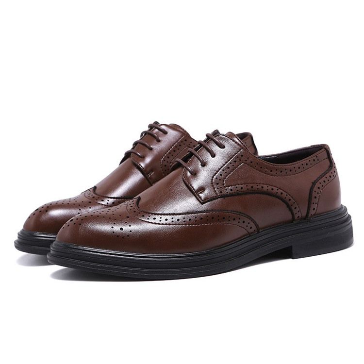 Plain England Low-cut Upper Lace-up Homens Oxfords