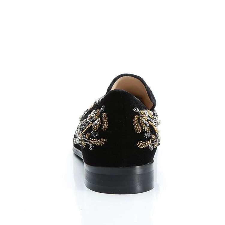 Rhinestone Round Toe Masculino Oxfords
