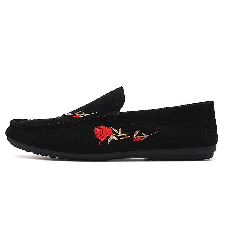 Sapatos Femininos De Salto Plano De Algodão Com Salto Liso Floral Oxfords