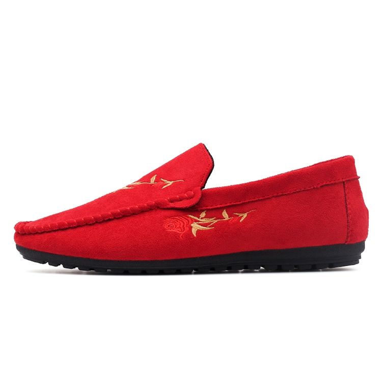 Sapatos Femininos De Salto Plano De Algodão Com Salto Liso Floral Oxfords