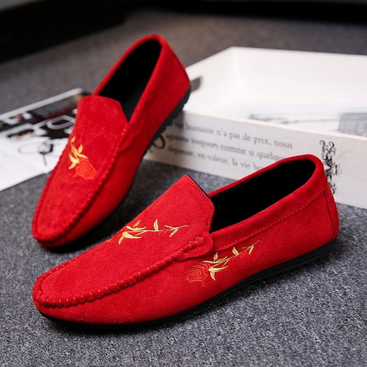 Sapatos Femininos De Salto Plano De Algodão Com Salto Liso Floral Oxfords