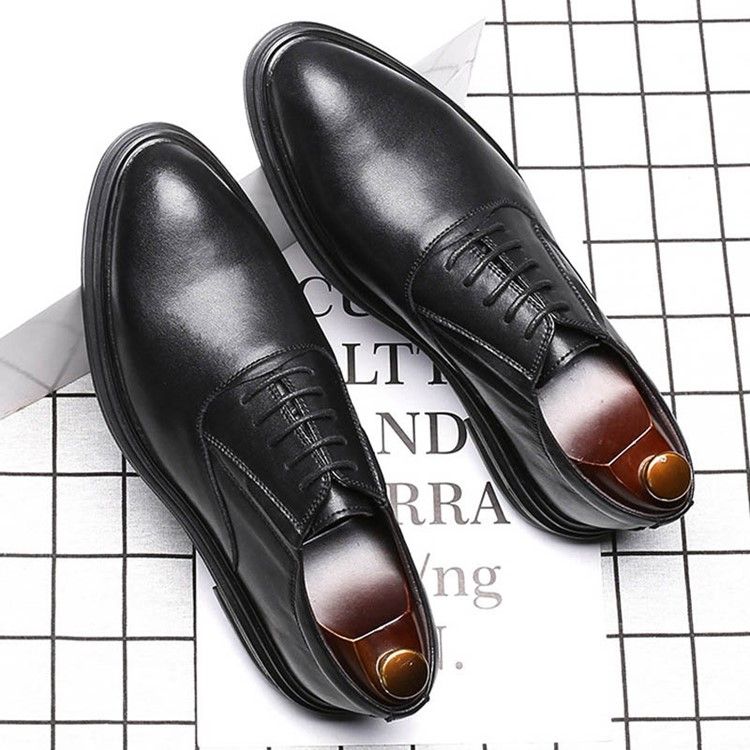 Sapatos Masculinos Com Bico Liso Pontudo E Decotado