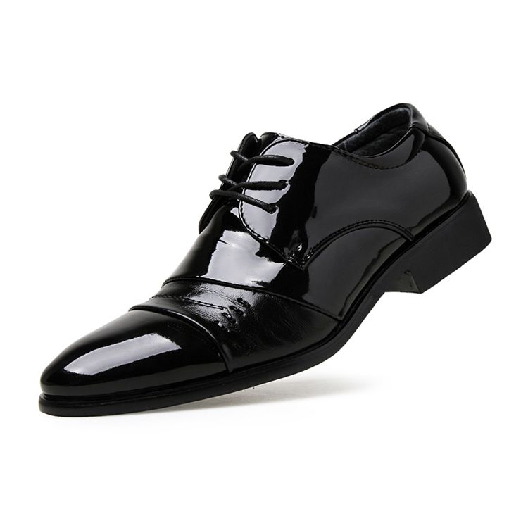 Sapatos Masculinos De Salto Alto Com Cordões De Cordão