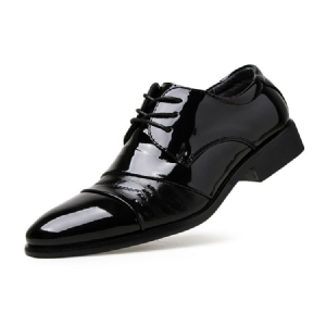 Sapatos Masculinos De Salto Alto Com Cordões De Cordão