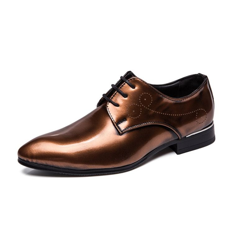 Sapatos Sociais Lisos Redondos Com Atacadores