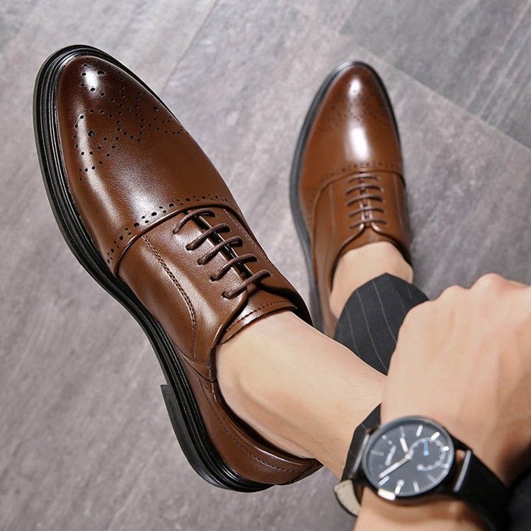 Sapatos Sociais Masculinos Com Bico Liso Pontudo E Decotado
