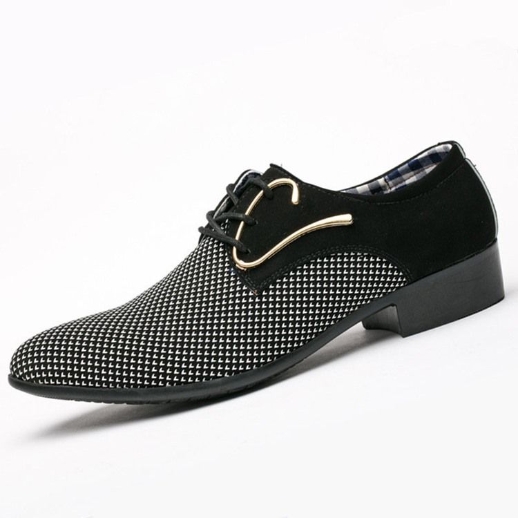 Sapatos Sociais Masculinos Com Cadarços E Pontas Pontiagudas