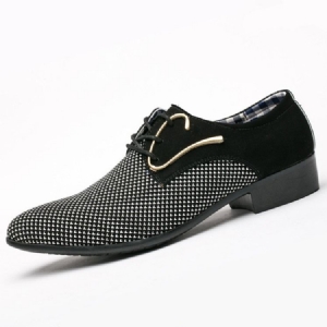 Sapatos Sociais Masculinos Com Cadarços E Pontas Pontiagudas