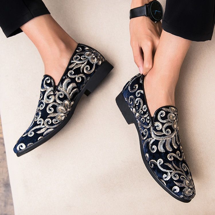Sapatos Sociais Masculinos De Lantejoulas