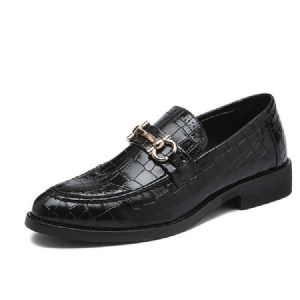Simples Slip-on Round Toe Masculino Oxfords