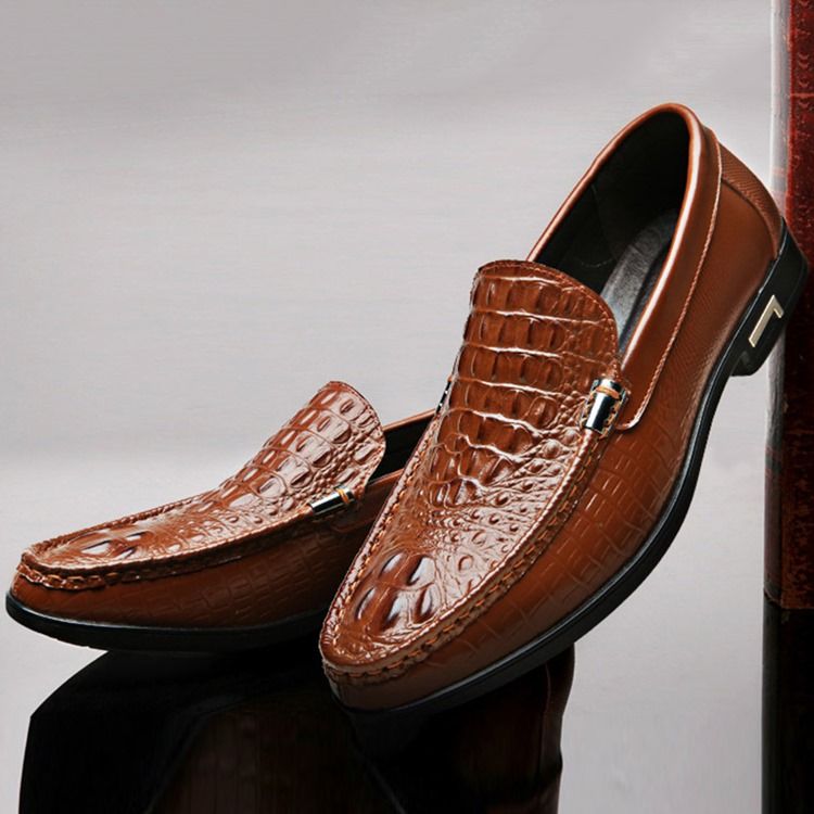 Slip-on Low-cut Superior Liso Redondo Toe Thin Shoes Oxfords Masculinos