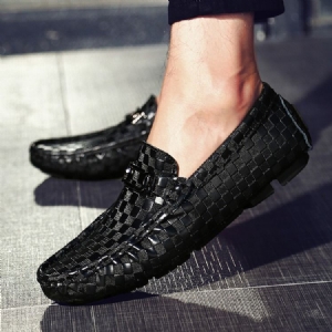 Mocassim Manta Deslizante De Dedo Redondo Masculino