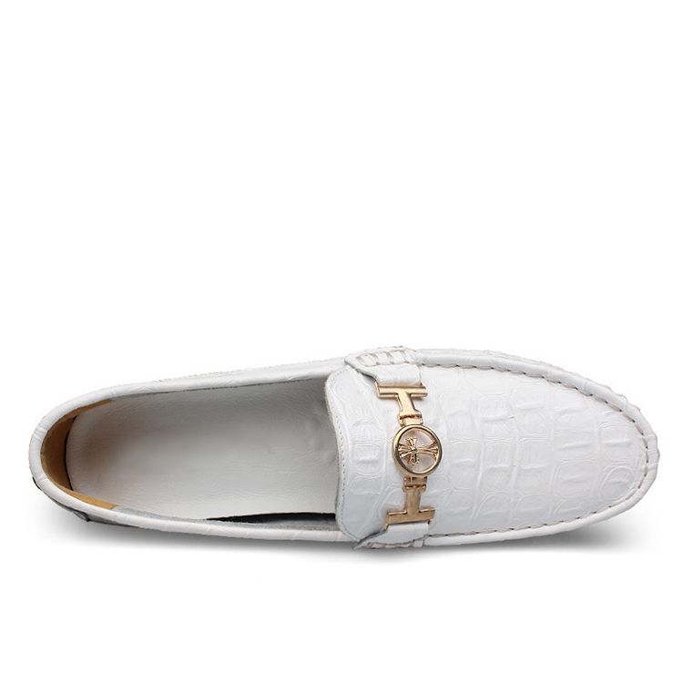 Mocassins De Lantejoula Redondo Toe Masculino