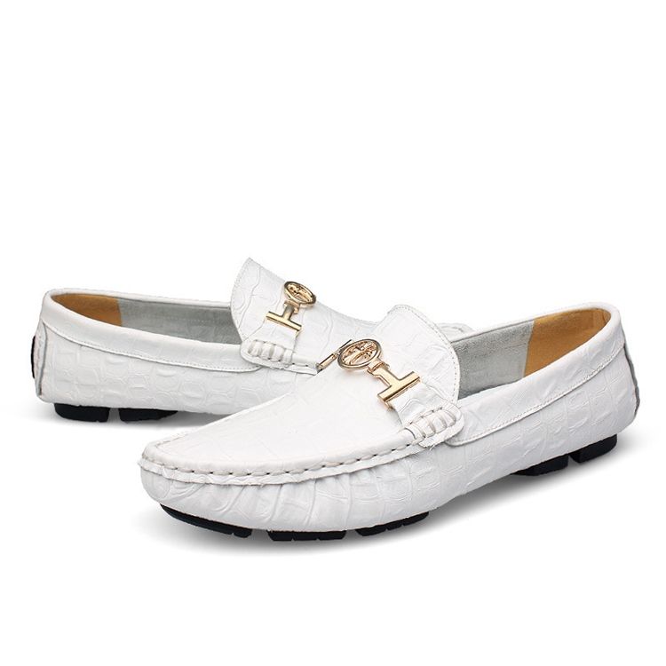 Mocassins De Lantejoula Redondo Toe Masculino