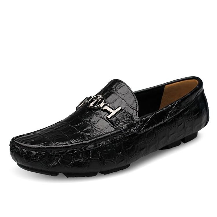 Mocassins De Lantejoula Redondo Toe Masculino