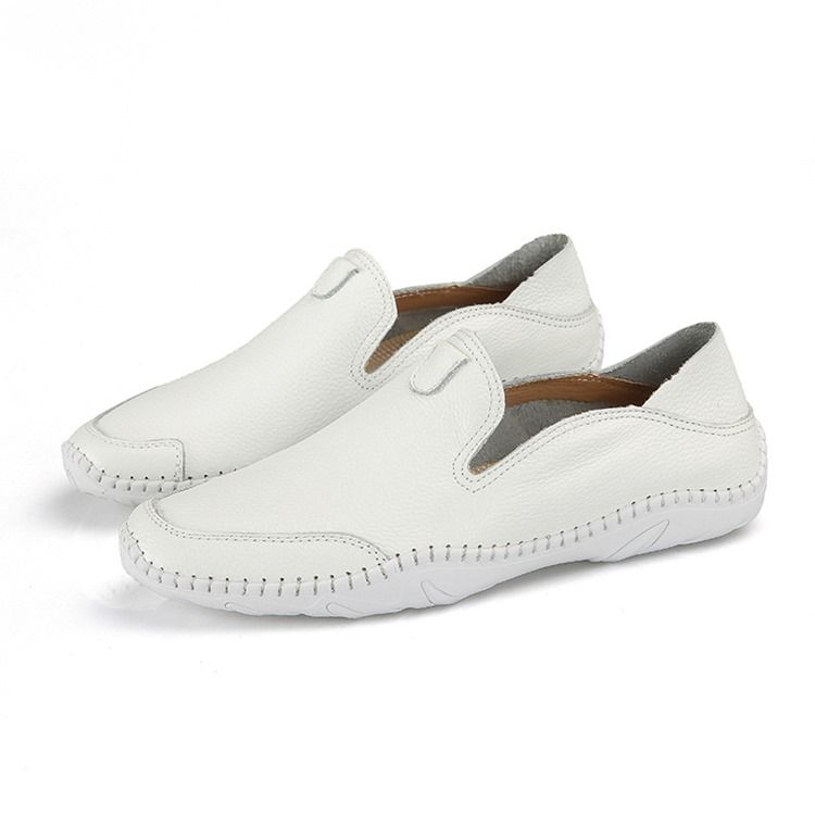 Mocassins De Pu Slip-on Round Toe Masculino Confortáveis