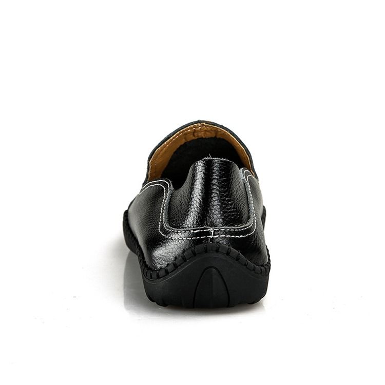 Mocassins De Pu Slip-on Round Toe Masculino Confortáveis