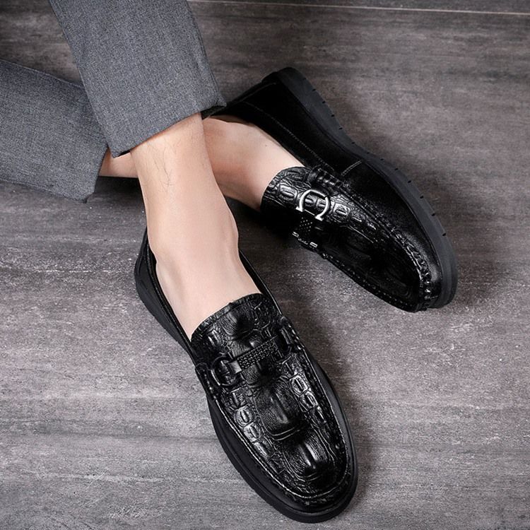 Pu Slip-on Low-cut Upper Calçado Casual Masculino