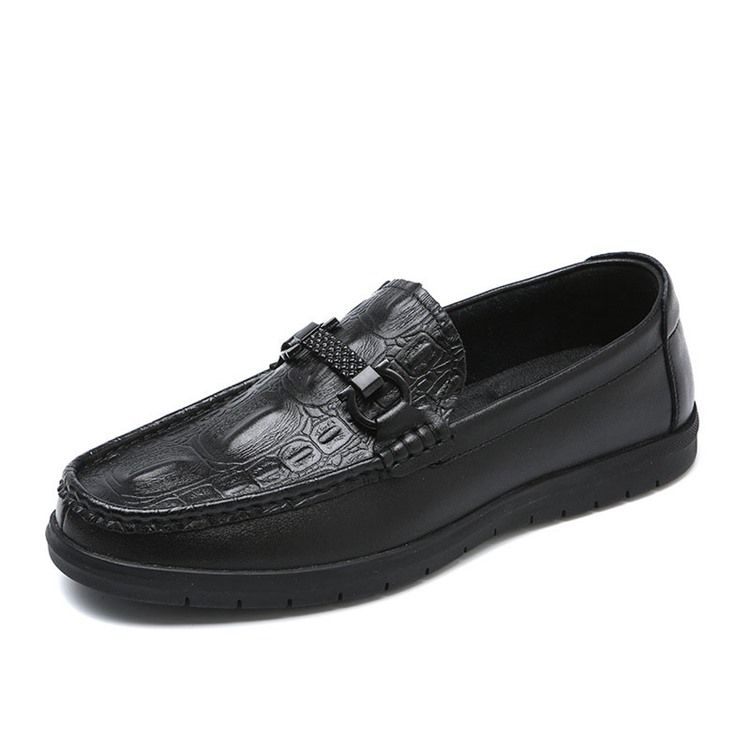 Pu Slip-on Low-cut Upper Calçado Casual Masculino