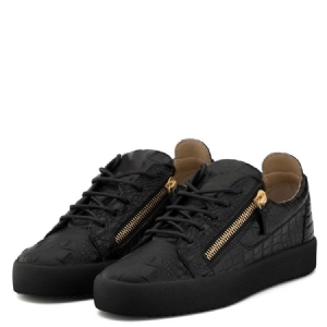 Sapatos Casuais Masculinos Com Zíper Liso Com Cordões