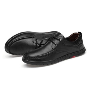 Sapatos Confortáveis Masculinos Com Renda Simples Redonda