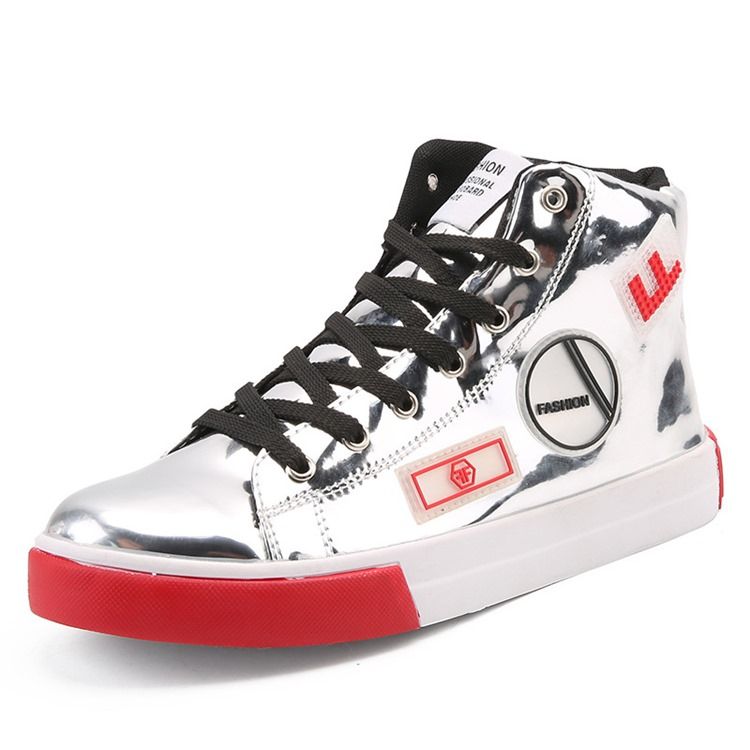 Sapatos De Skate Masculinos Com Cordões De Cordão