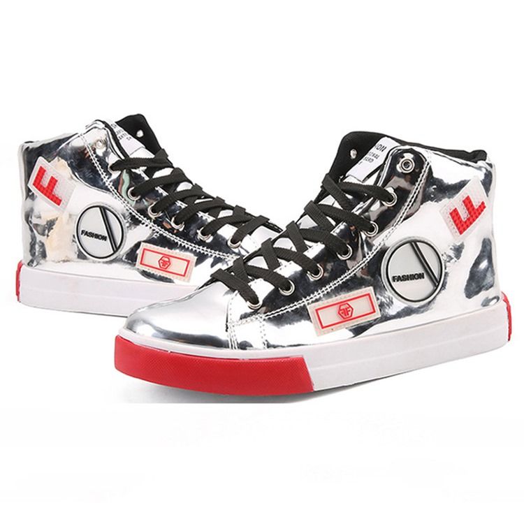 Sapatos De Skate Masculinos Com Cordões De Cordão