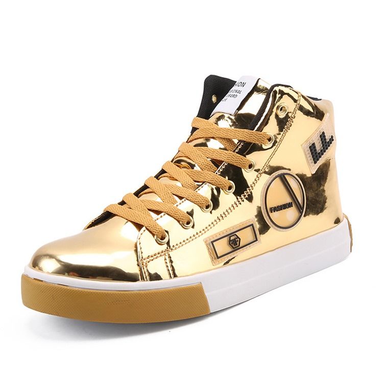 Sapatos De Skate Masculinos Com Cordões De Cordão
