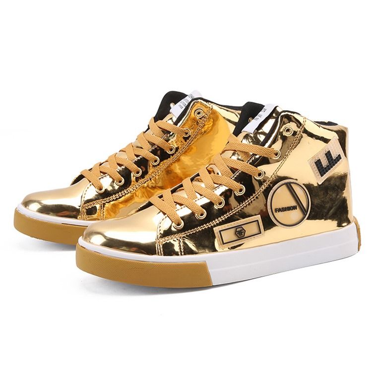 Sapatos De Skate Masculinos Com Cordões De Cordão