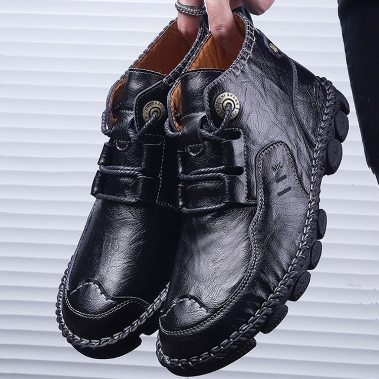 Sapatos De Trabalho Masculinos Com Cordões De Plumagem