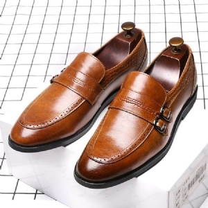 Sapatos De Trabalho Masculinos Lisos E Decotados