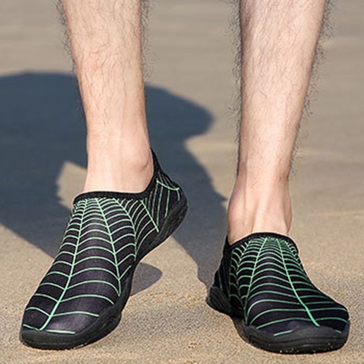 Tênis Aquáticos Spandex Slip-on Round Toe Masculino