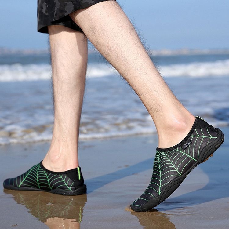 Tênis Aquáticos Spandex Slip-on Round Toe Masculino