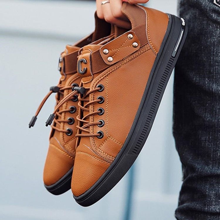 Tênis Elástico Liso Masculino Para Skate