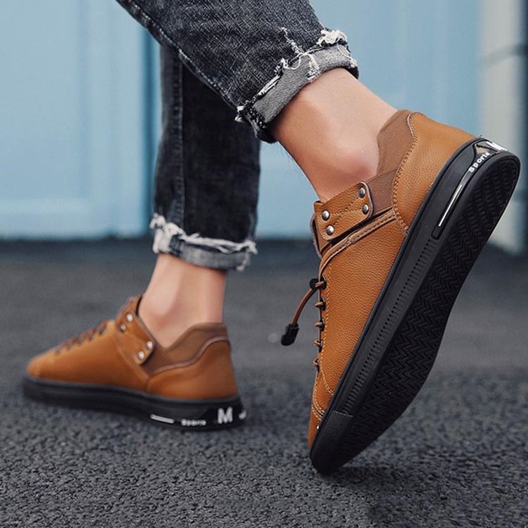 Tênis Elástico Liso Masculino Para Skate