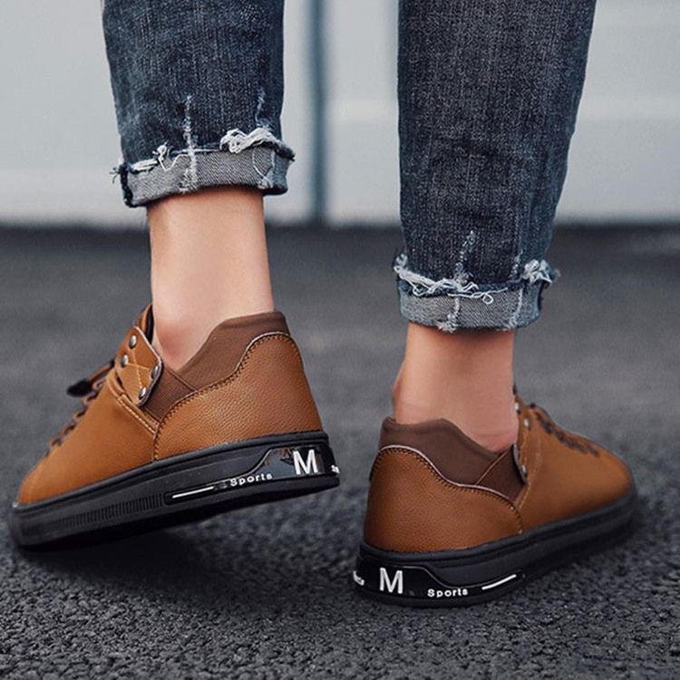 Tênis Elástico Liso Masculino Para Skate