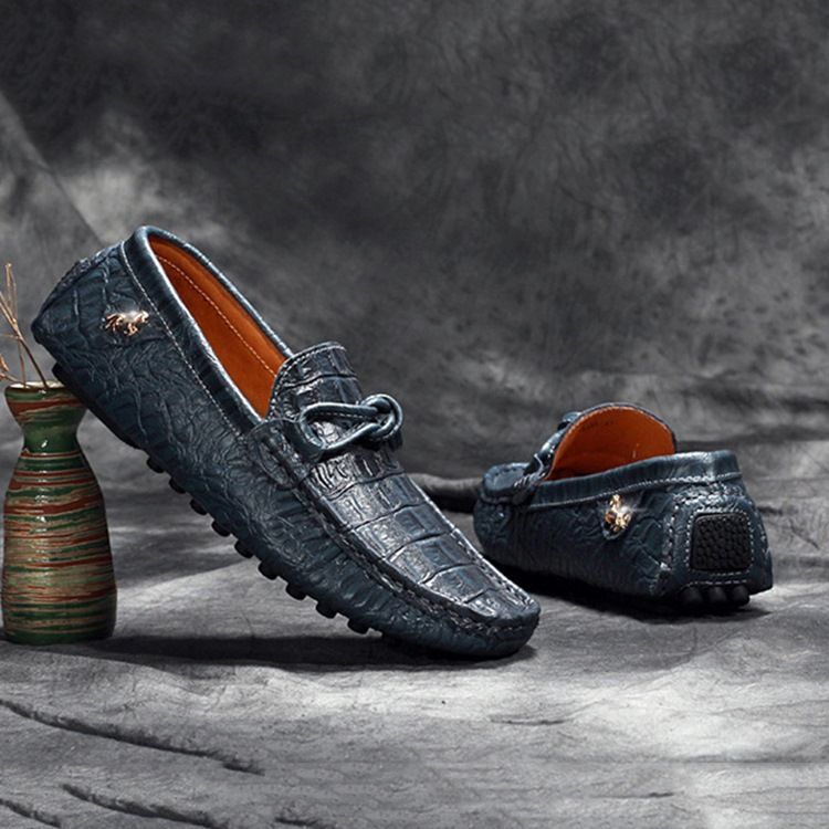 Toe Redondo Simples Slip-on Calçados Casuais Masculinos