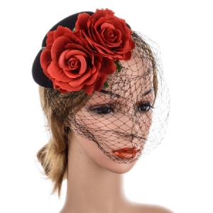 Acessórios Femininos De Cabelo Floral Artesanal De Aniversário