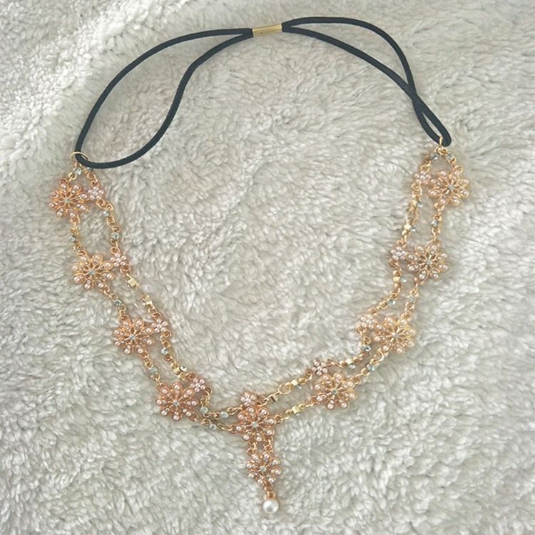 Acessórios Femininos Para Cabelo De Festa Com Corrente De Cabeça Diamante