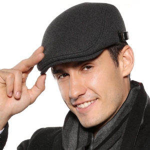 Boina Masculina Bonés Simples Europeus De Inverno