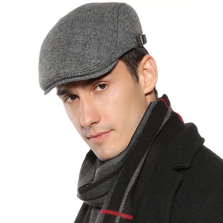 Boina Masculina Bonés Simples Europeus De Inverno