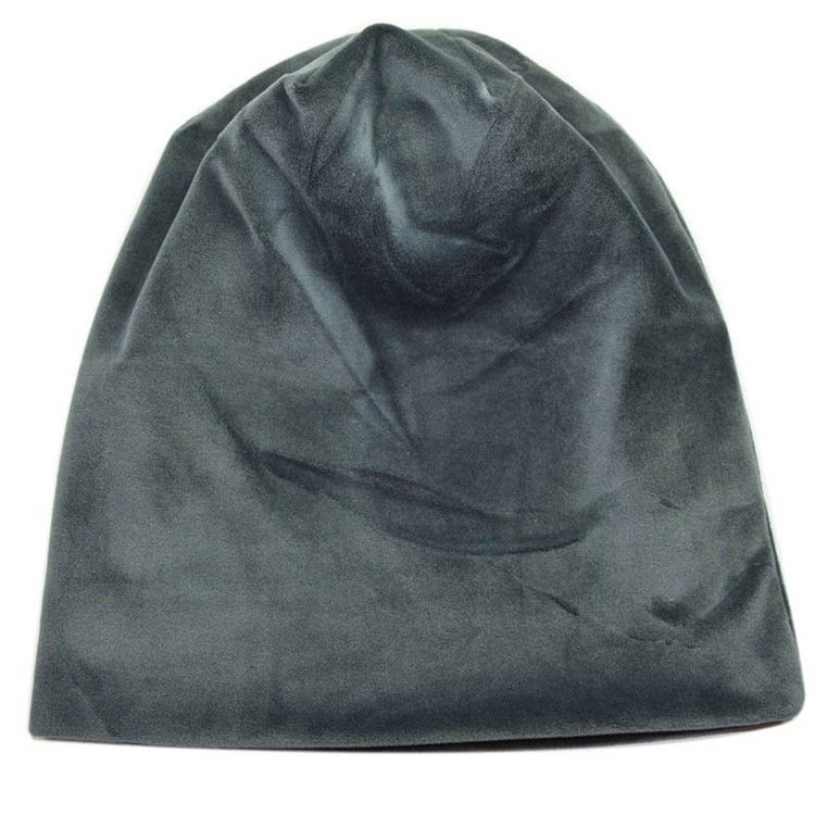 Boné Casual Masculino De Veludo Liso Para O Inverno