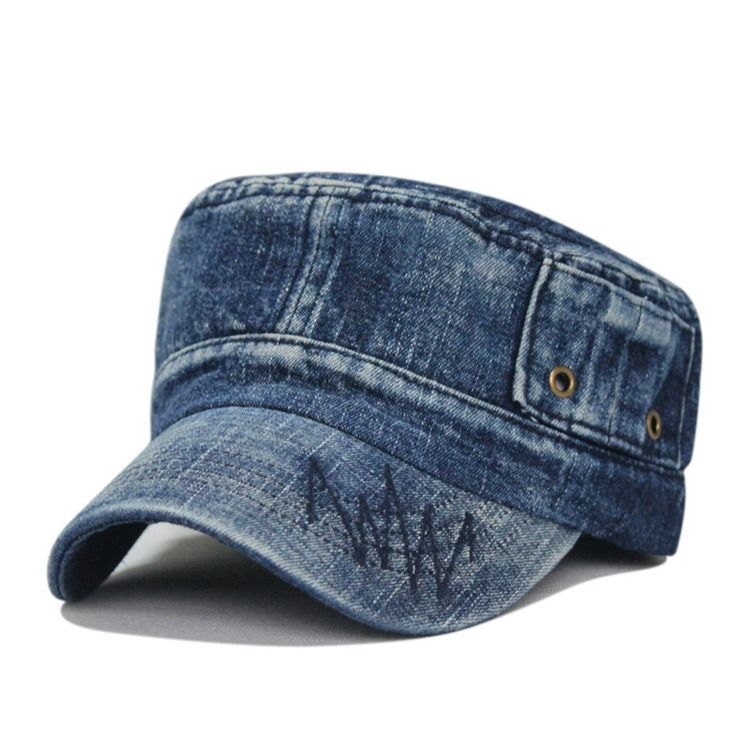 Boné De Denim Lavado Desportivo Masculino