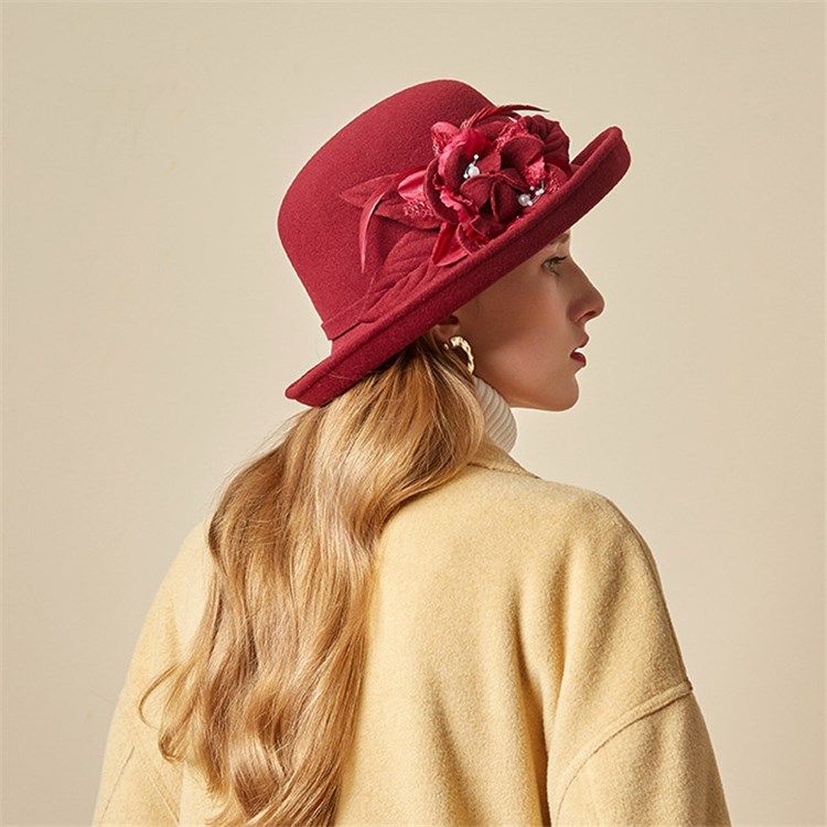 Bonés 3d Femininos Simples Britânicos De Inverno