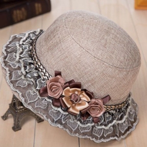 Chapéu De Balde De Flores Para Mulheres