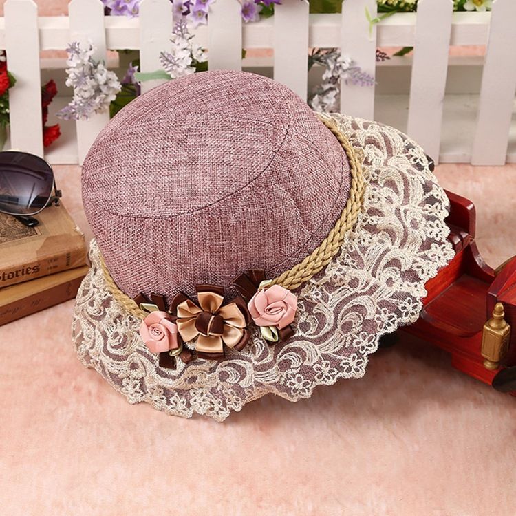 Chapéu De Balde De Flores Para Mulheres