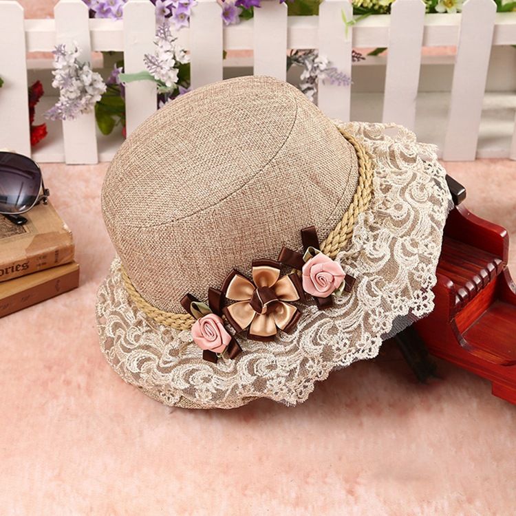Chapéu De Balde De Flores Para Mulheres
